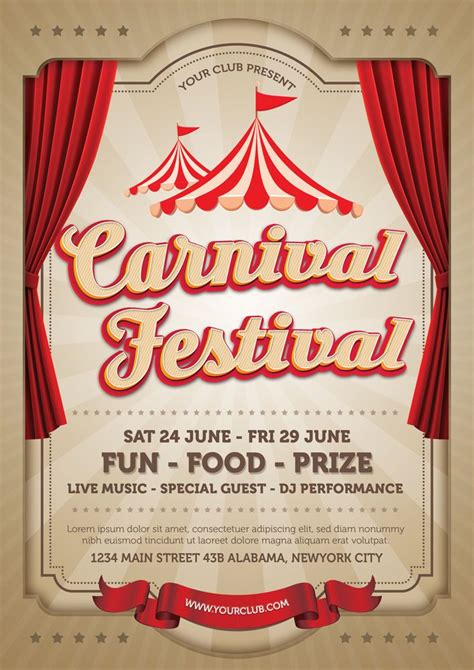 Carnival Flyer Template Free